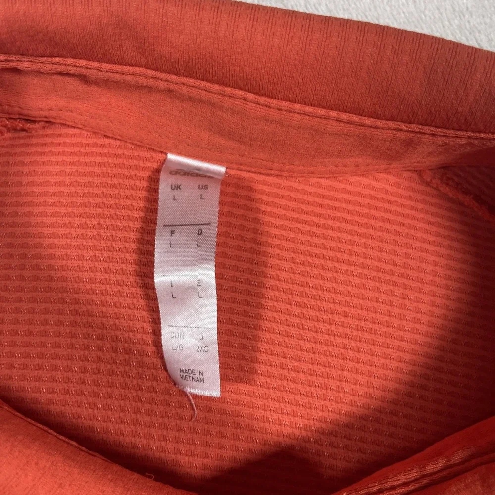 Adidas Heat RDY Performance Polo‎ Shirt Men's Large Orange Moisture Wicking - Picture 3 of 8